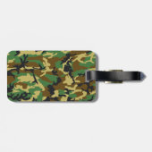 Muster der Camouflage Gepäckanhänger (Rückseite horizontal)
