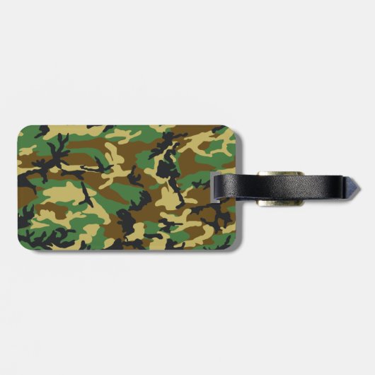 Muster der Camouflage Gepäckanhänger (Rückseite horizontal)