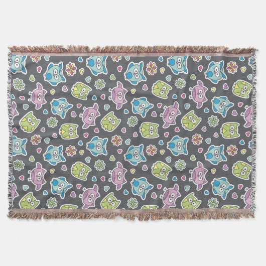 Muster der Cartooneulen Decke (Vorderseite)