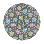 Muster der Cartooneulen Schneidebrett (Vorderseite)