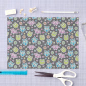 Muster der Cartooneulen Seidenpapier (Handwerk)