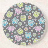 Muster der Cartooneulen Untersetzer (Vorne)