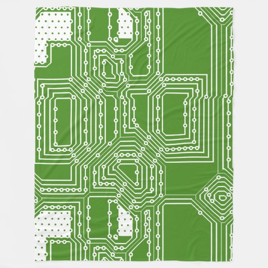 Muster der Computerplatine Fleecedecke (Vorderseite)