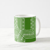 Muster der Computerplatine Kaffeetasse (VorderseiteRechts)