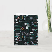 Muster der Computerplatine Karte (Rückseite)