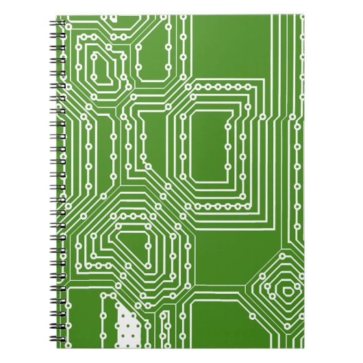 Muster der Computerplatine Notizblock (Vorderseite)