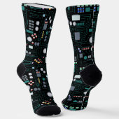 Muster der Computerplatine Socken (Gewinkelt)