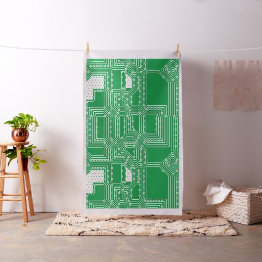 Muster der Computerplatine Stoff (Beispiel)