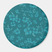 Muster der Creepe-Blume 9 Magnet (Vorne)