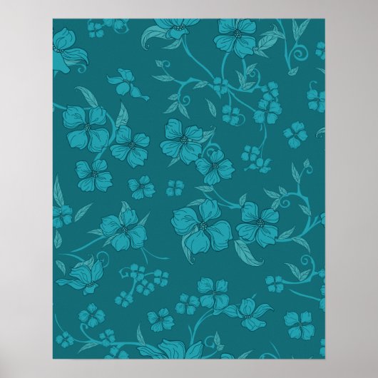 Muster der Creepe-Blume 9 Poster (Vorne)