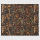 Muster der Dampfrohrleitungen Geschenkpapier (Flach)