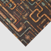 Muster der Dampfrohrleitungen Seidenpapier (Ausschnitt)