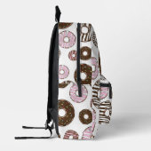 Muster der Donuts, rosa Donuts, braune Donuts Bedruckter Rucksack (Links)