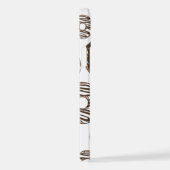 Muster der Donuts, rosa Donuts, braune Donuts iPhone Hülle (Rechte Seite)