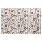 Muster der Donuts, rosa Donuts, braune Donuts Stoff (Fat Quarter (45,7 x 55,9 cm))