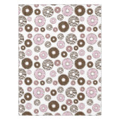 Muster der Donuts, rosa Donuts, braune Donuts Tischdecke (Vorderseite)