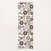 Muster der Donuts, rosa Donuts, braune Donuts Yogamatte (Vorderseite)