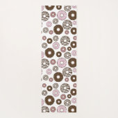 Muster der Donuts, rosa Donuts, braune Donuts Yogamatte (Rückseite)