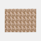 Muster der doppelten Schokolade Fleecedecke (Vorderseite (Horizontal))