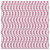 Muster der dunkelblauen Herzen in rosa Farbe Stoff (Nahaufnahme)
