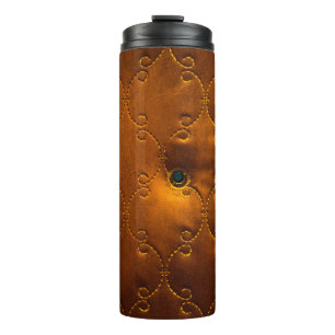 Muster der echten Ledertür Polstertür, gehen Thermosbecher