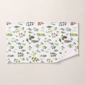 Muster der Eukalyptus-Blätter Badhandtuch Set (Handtuch)