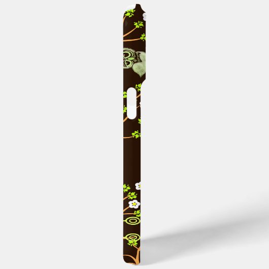 Muster der Eulen und Blume Case-Mate iPhone Hülle (Rückseite / Rechts)