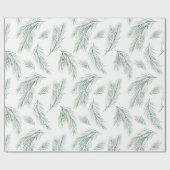 Muster der Evergreen Pine Branch Geschenkpapier (Flach)