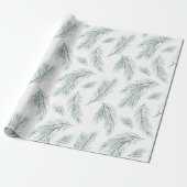 Muster der Evergreen Pine Branch Geschenkpapier (Ungerollt)