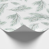 Muster der Evergreen Pine Branch Geschenkpapier (Ecke)