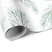Muster der Evergreen Pine Branch Geschenkpapier (Rolleneckpunkt)
