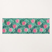 Muster der exotischen Protea-Blume Yogamatte (Vorderseite (Horizontal))