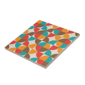 Muster der farbenfrohen Halbkreise des Mitteljahrh Fliese (Seite)