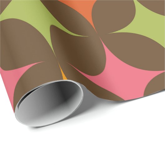 Muster der farbenfrohen Retro-Sternexplosionen Mit Geschenkpapier (Rolleneckpunkt)