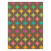 Muster der farbenfrohen Retro-Sternexplosionen Mit Tischdecke (Vorderseite)