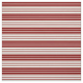 Muster der farbigen Linien Beige & Maroon Stoff (Muster)