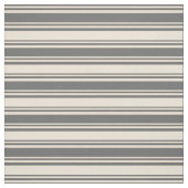 Muster der farbigen Linien Dim Gray und Bisque Stoff (Muster)