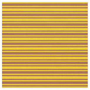 Muster der farbigen Linien Siena und Gelb Stoff
