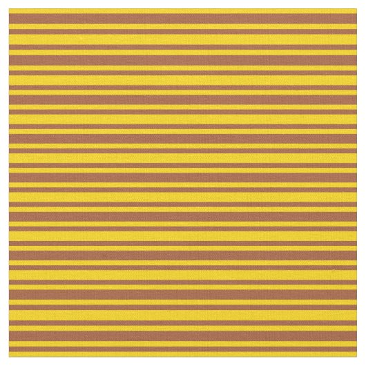 Muster der farbigen Linien Siena und Gelb Stoff (Nahaufnahme)