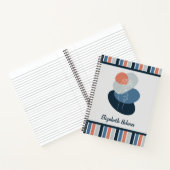 Muster der Farbpalette Blume Boho Notizblock (Innenseite)