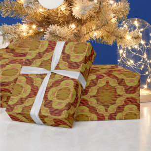 Muster der Feuerring-Liebe Geschenkpapier