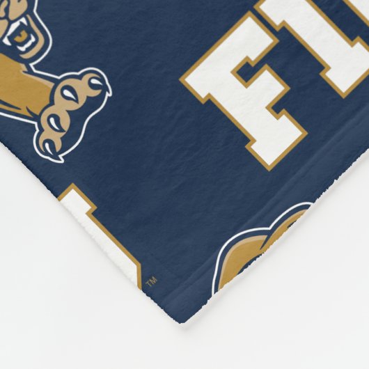Muster der FIU-Panther Fleecedecke (Ecke)