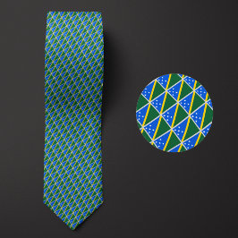 Muster der Flagge der Salomonen Krawatte