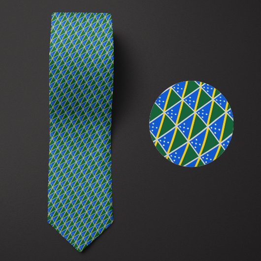 Muster der Flagge der Salomonen Krawatte