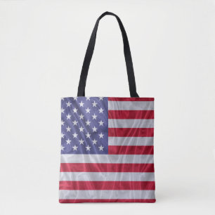 Muster der Flagge der Vereinten Staaten auf der Te Tasche