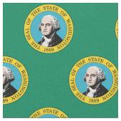 Muster der Flagge des Staates Washington Stoff (Nahaufnahme)