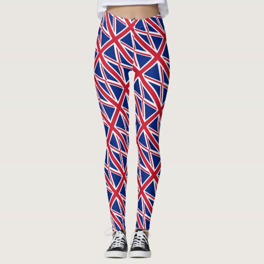 Muster der Flagge des Vereinigten Königreichs Leggings (Vorderseite)