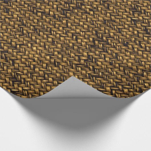 Muster der Flechtkörbe Geschenkpapier (Ecke)