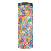 Muster der floralen Blume Thermosbecher (Rückseite)