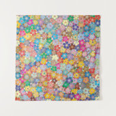 Muster der floralen Blume Wandteppich (Vorderseite (Horizontal))
